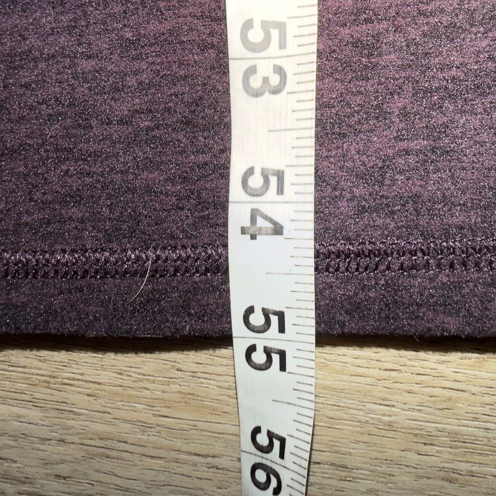 Fabletics Deep Plum Heather Flare Leg Jumpsuit Square Neck FN0039 Purple Medium - Picture 3 of 7